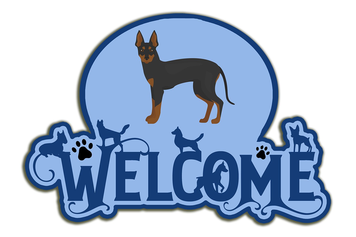 Buy this English Toy Terrier #2 Welcome Door Hanger Decoration