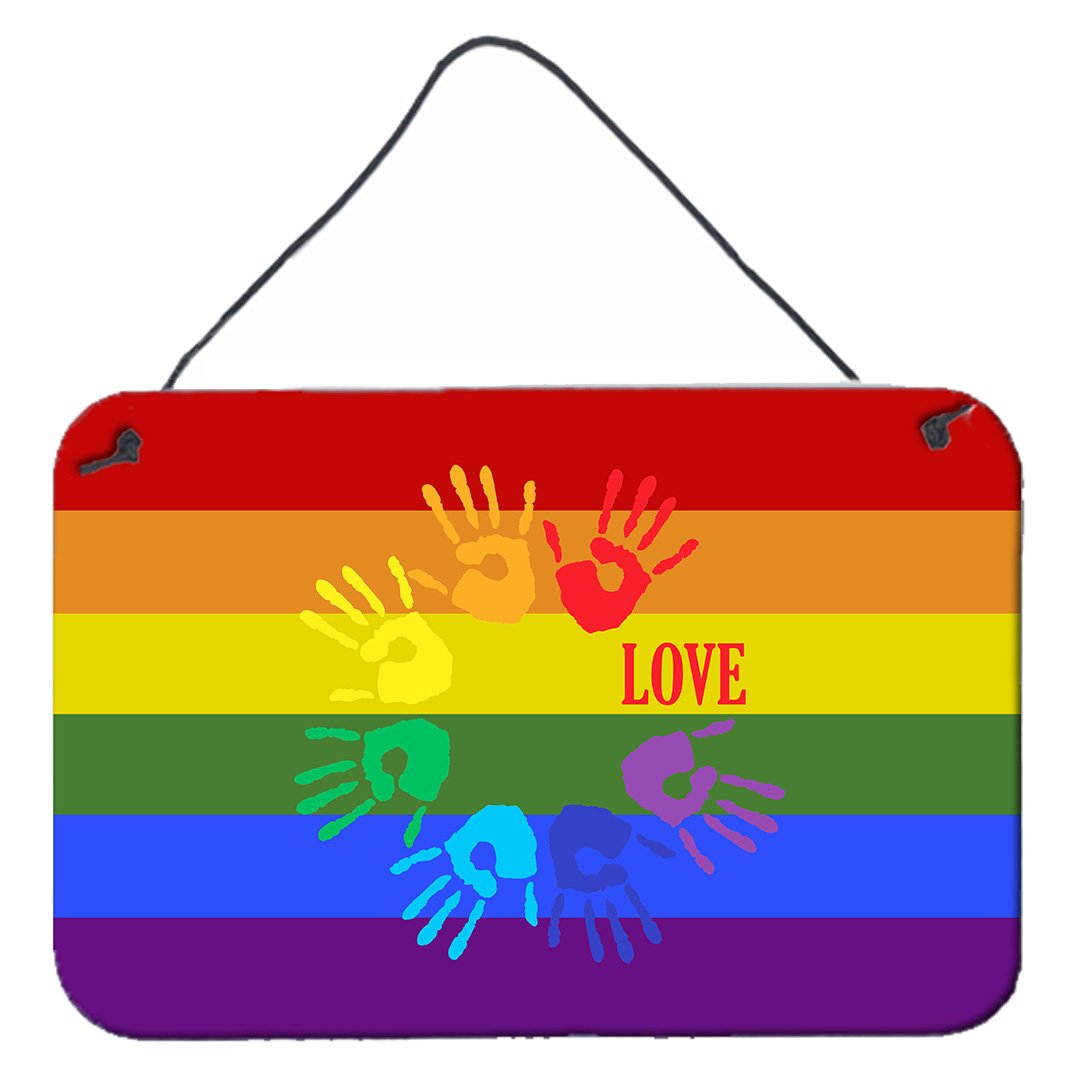 Buy this Gay Pride Love Hands Wall or Door Hanging Prints