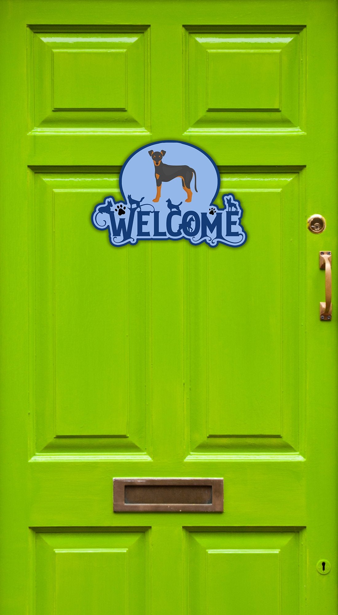 Manchester Terrier #2 Welcome Door Hanger Decoration - the-store.com