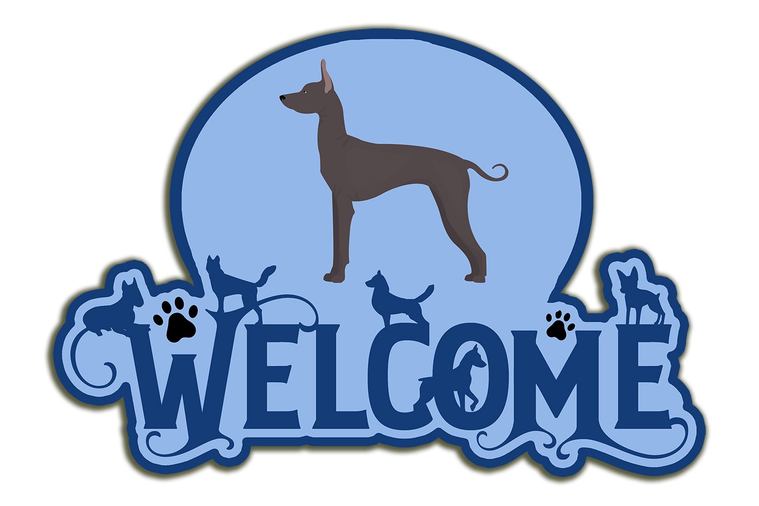 Buy this Mexican Hairless Dog #1 Welcome Door Hanger Decoration