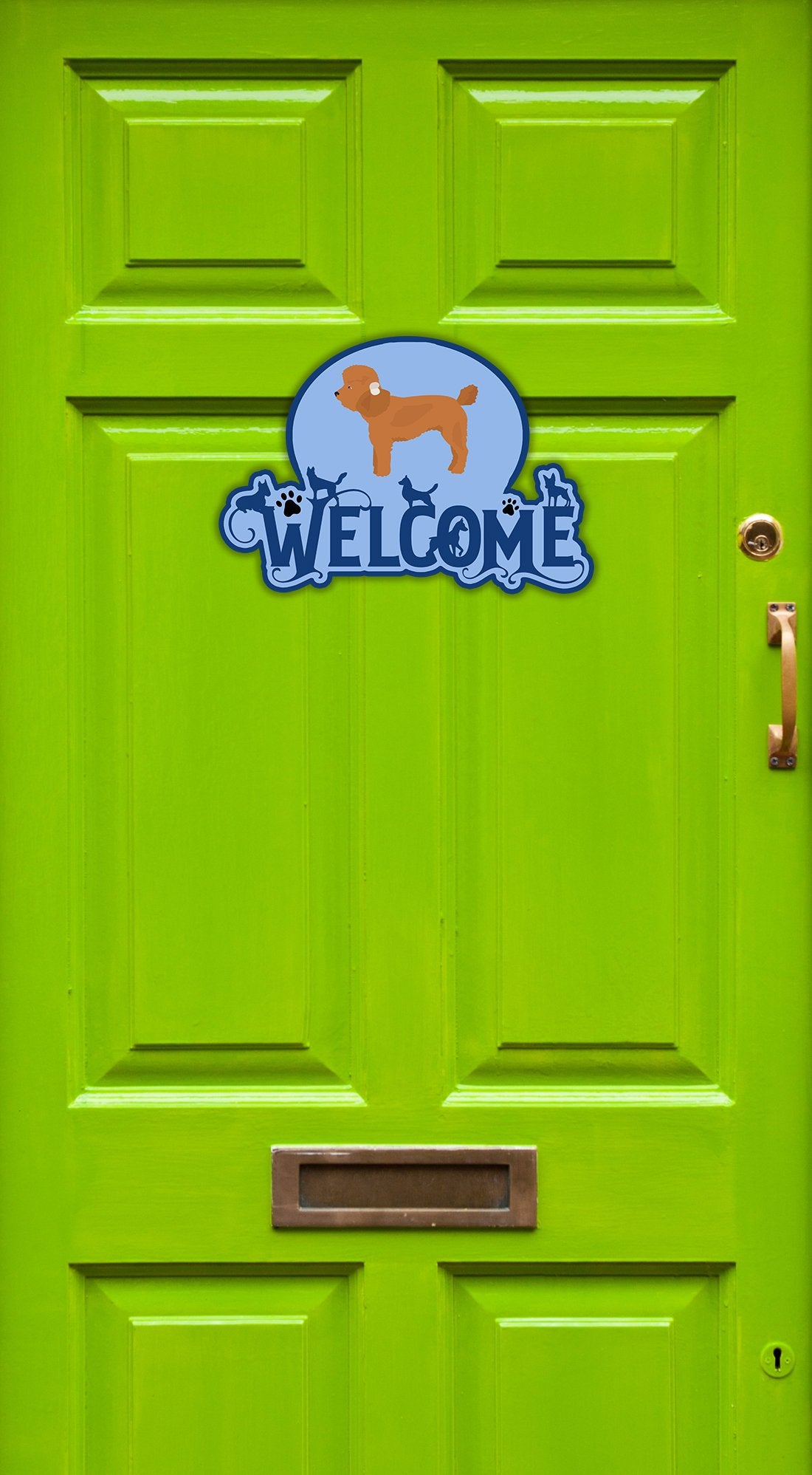 Toy Poodle Welcome Door Hanger Decoration - the-store.com