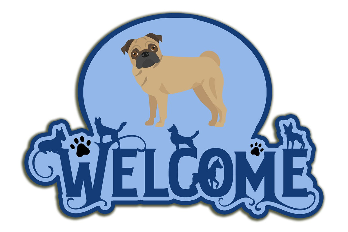 Buy this Pug Welcome Door Hanger Decoration