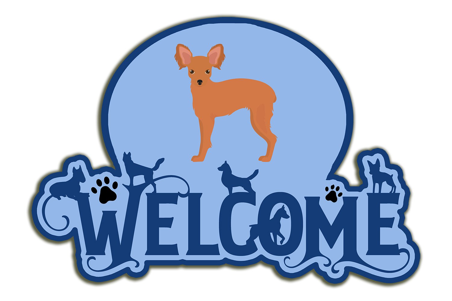 Buy this Russian Tor Terrier #2 Welcome Door Hanger Decoration