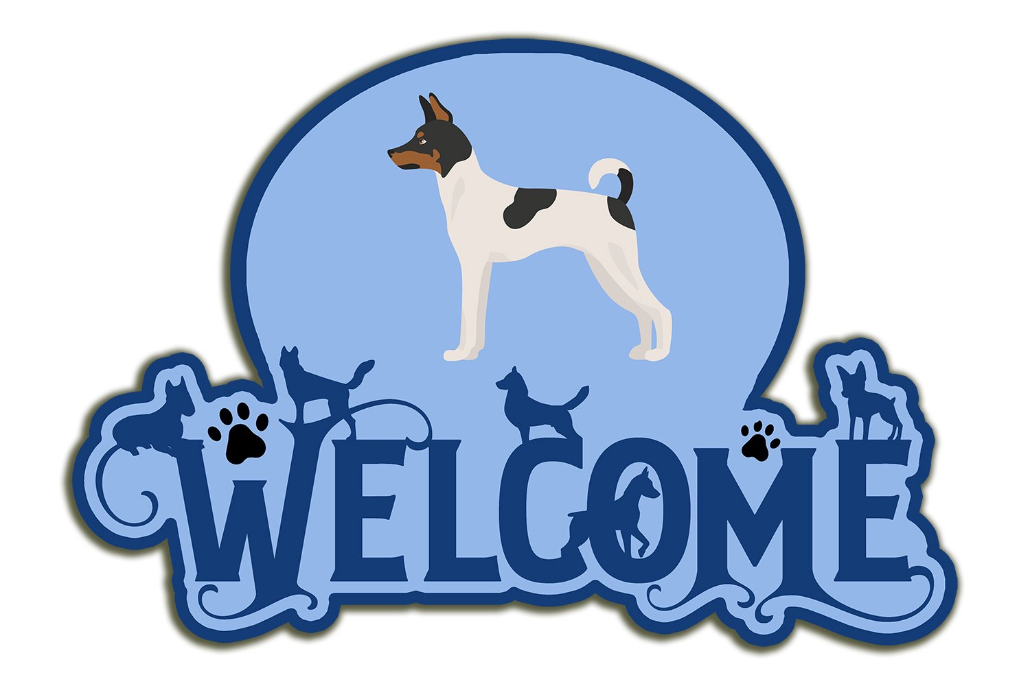 Buy this Toy Fox Terrier Welcome Door Hanger Decoration