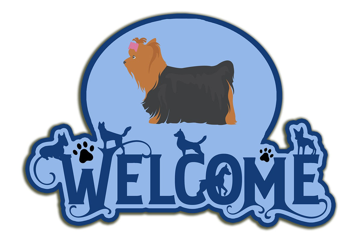 Buy this Yorkshire Terrier #1 Welcome Door Hanger Decoration