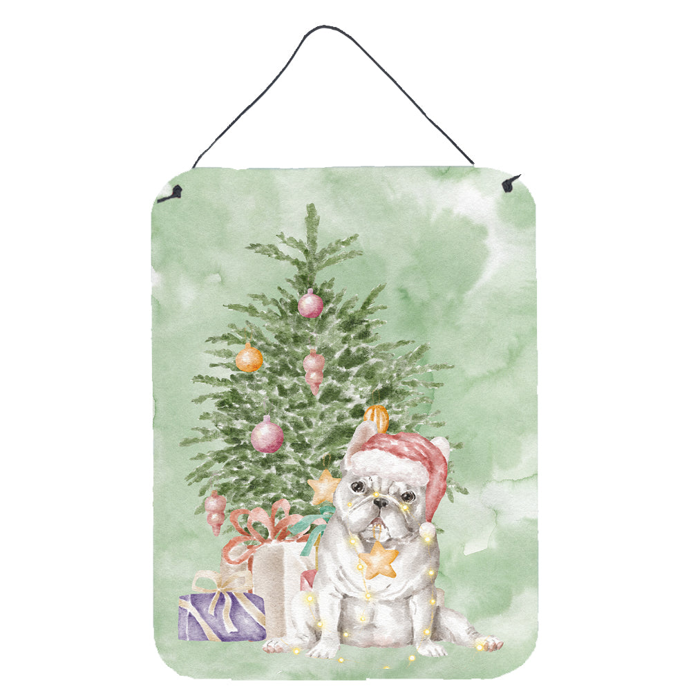 Buy this Christmas French Bulldog White Wall or Door Hanging Prints