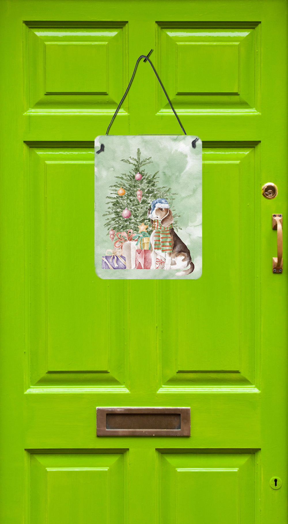 Buy this Christmas Beagle Wall or Door Hanging Prints