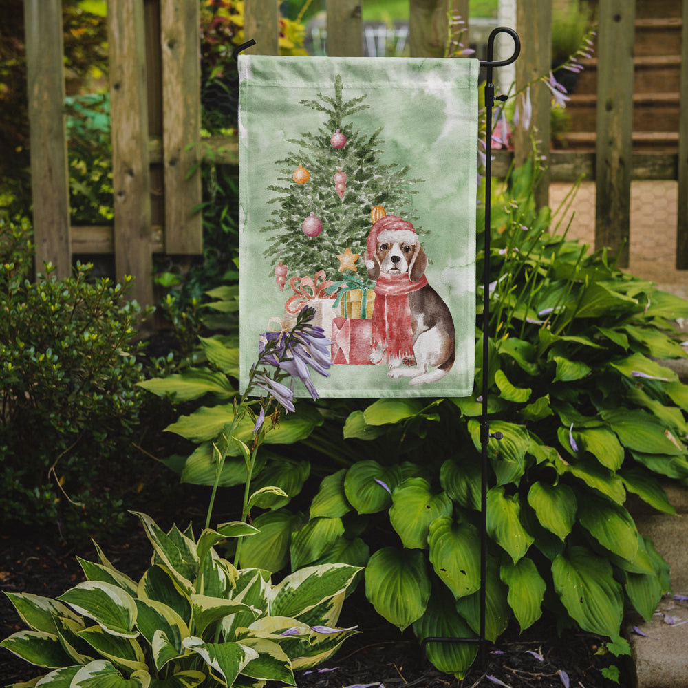 Caroline's Treasures Christmas Beagle Puppy Garden Flag – Decorative Outdoor Yard Flag