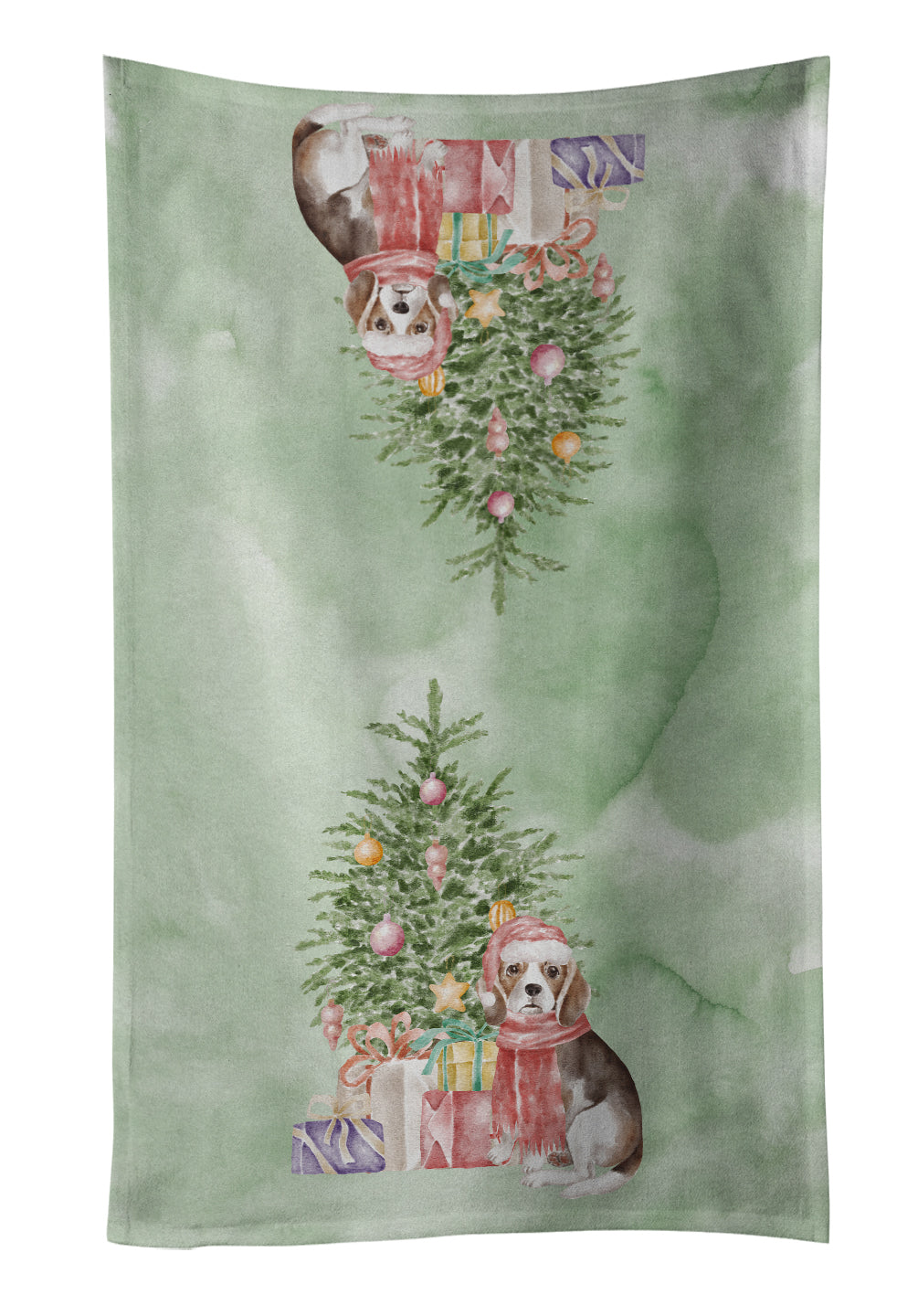 Buy this Christmas Beagle Puppy Kitchen Towel