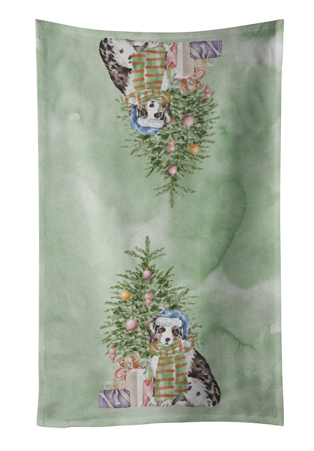 Buy this Christmas Australian Shepherd Puppy Kitchen Towel