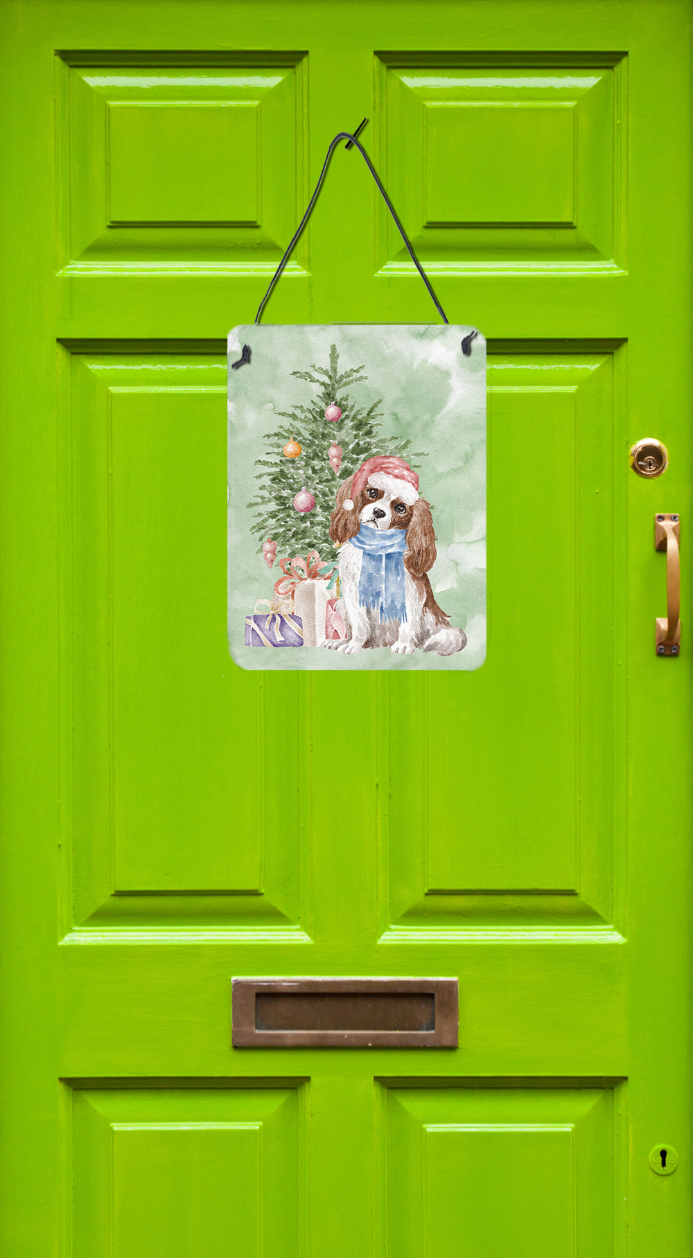 Christmas Cavalier Spaniel Bleheim Wall or Door Hanging Prints - the-store.com