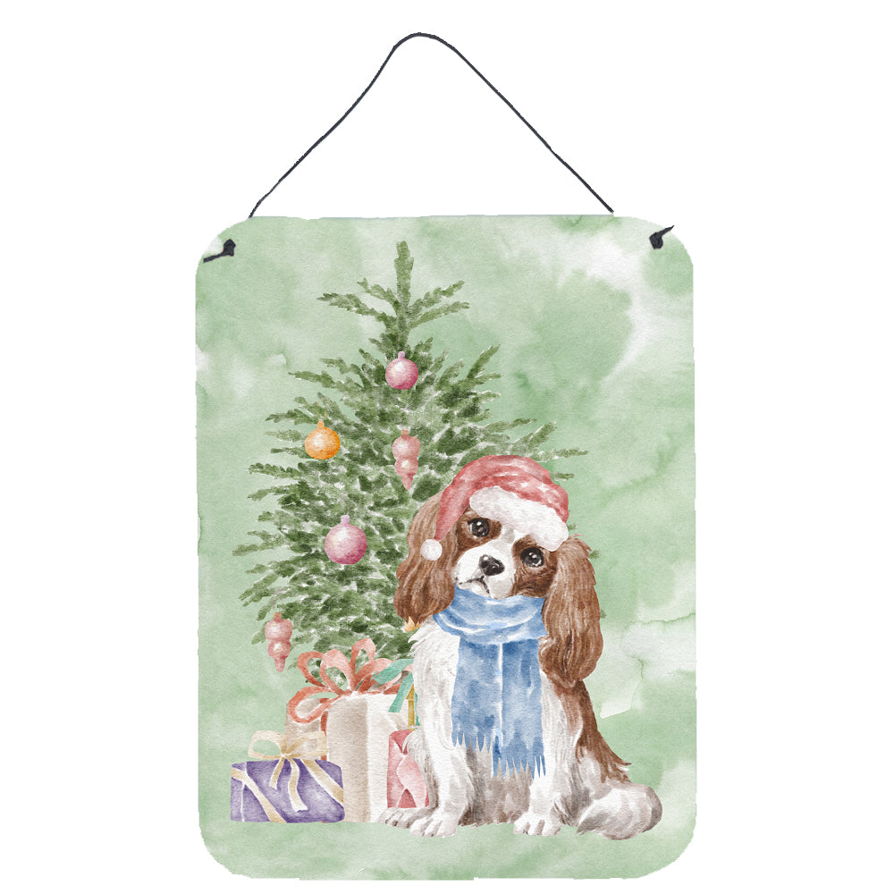 Buy this Christmas Cavalier Spaniel Bleheim Wall or Door Hanging Prints