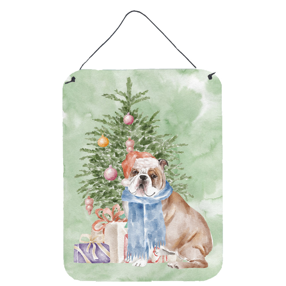 Buy this Christmas English Bulldog #2 Wall or Door Hanging Prints