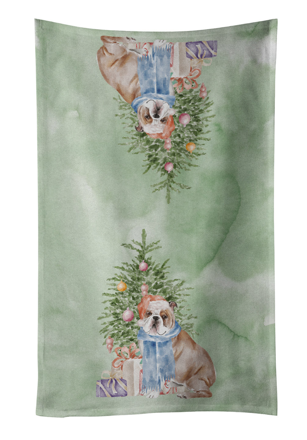 Buy this Christmas English Bulldog #2 Kitchen Towel