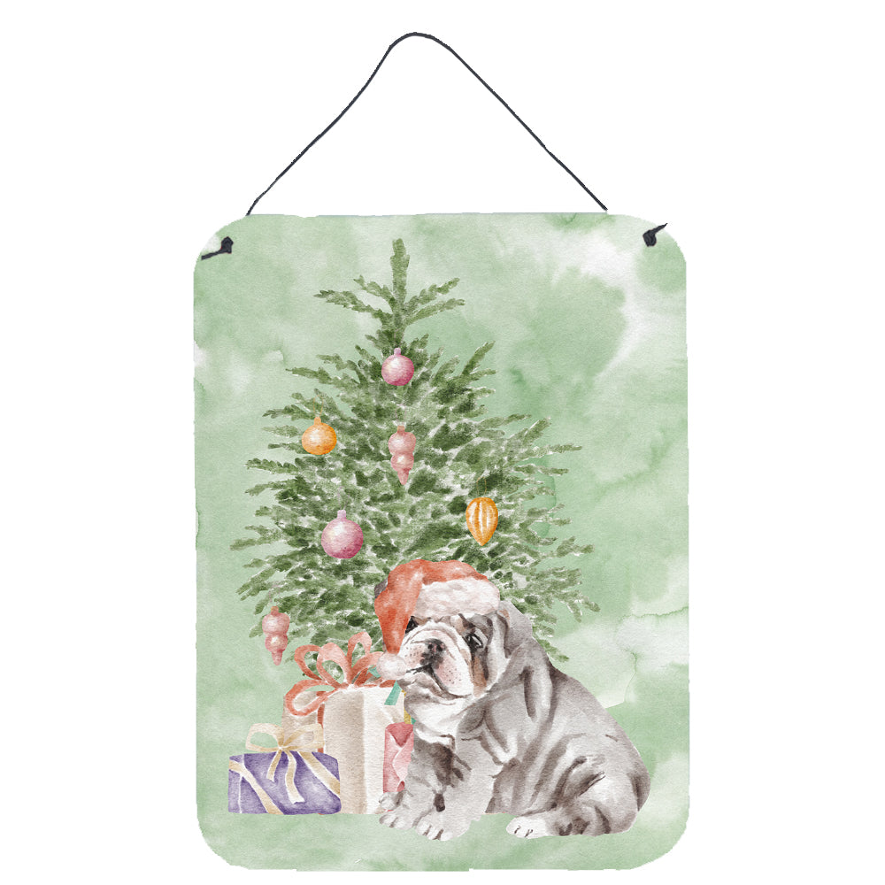 Buy this Christmas English Bulldog Puppy #2 Wall or Door Hanging Prints