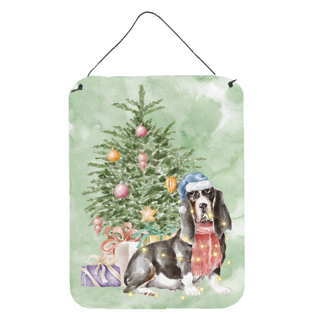 Buy this Christmas Basset Hound  #2 Wall or Door Hanging Prints