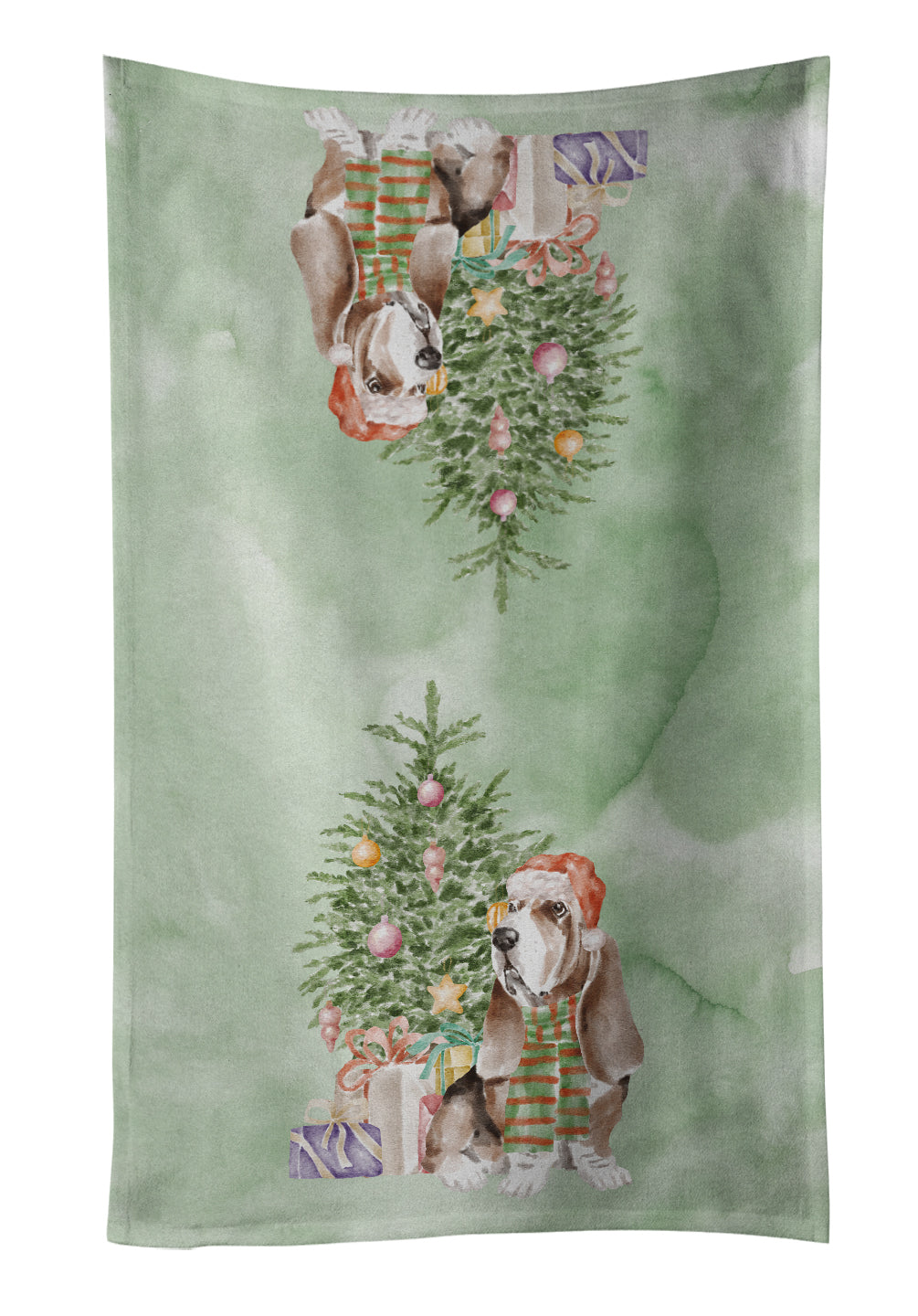 Buy this Christmas Basset Hound  #3 Kitchen Towel