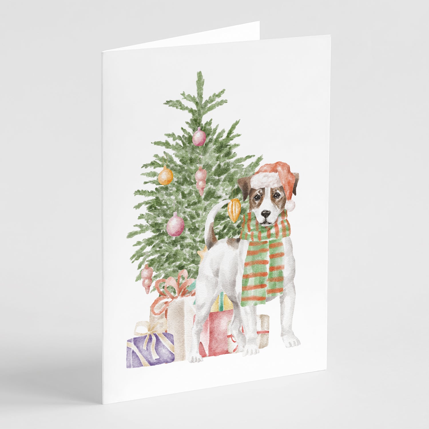 Buy this Christmas Jack Russell Terrier Smooth Greeting Cards and Envelopes Pack of 8