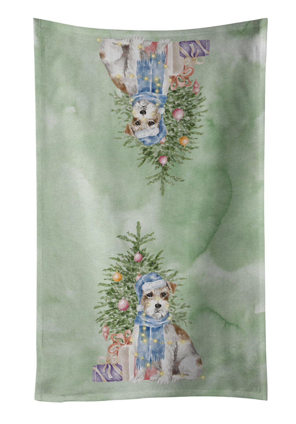 Buy this Christmas Jack Russell Terrier Wire Kitchen Towel