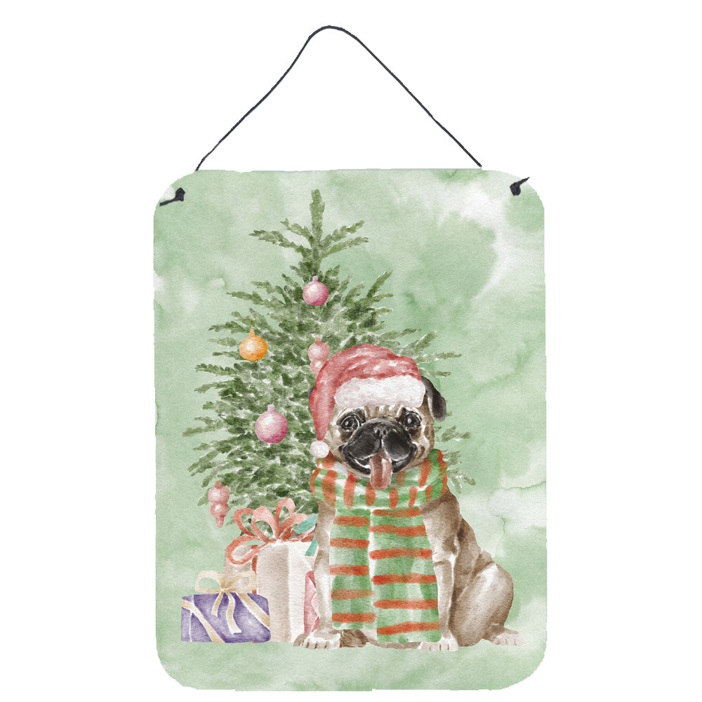Buy this Christmas Fawn Pug Wall or Door Hanging Prints