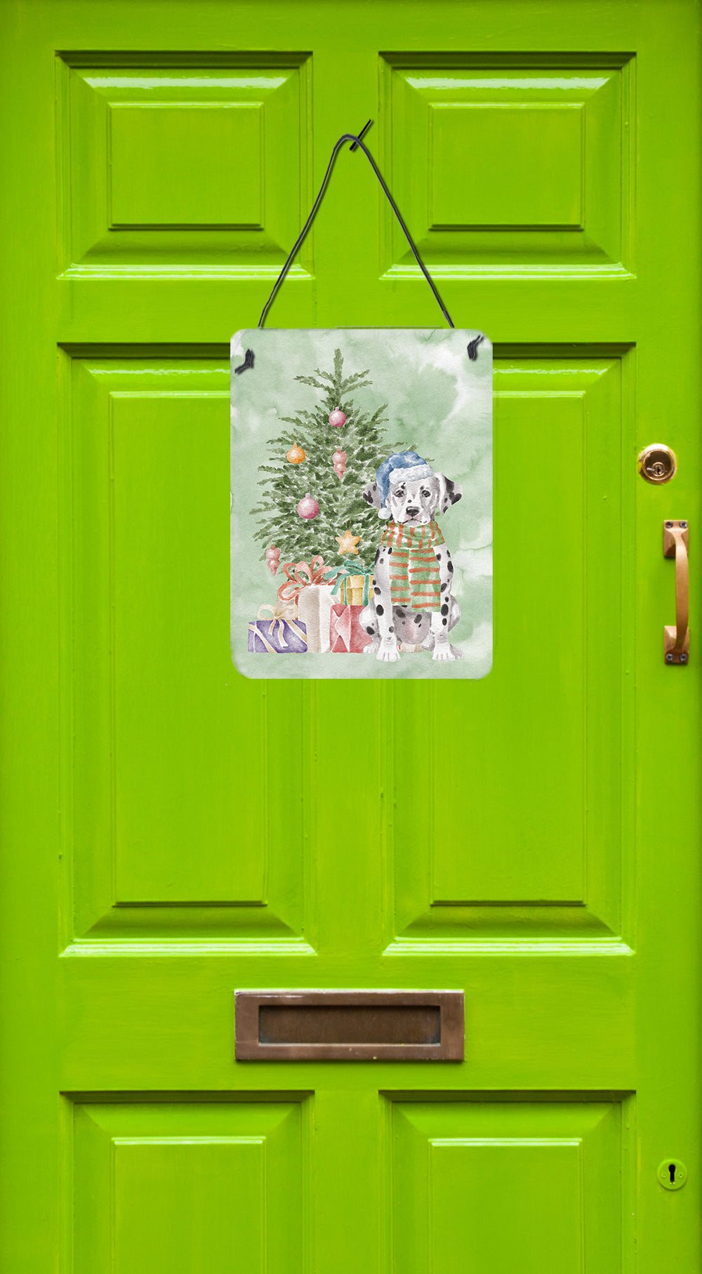 Buy this Christmas Dalmatian Puppy Wall or Door Hanging Prints