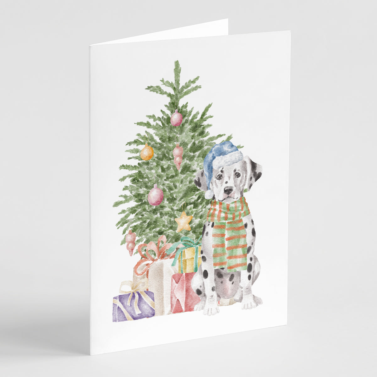 Buy this Christmas Dalmatian Puppy Greeting Cards and Envelopes Pack of 8