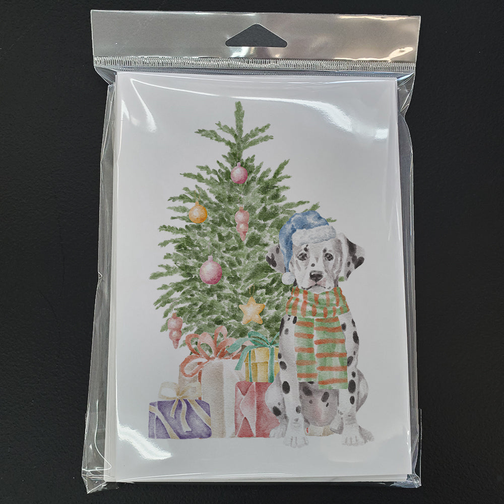 Christmas Dalmatian Puppy Greeting Cards and Envelopes Pack of 8 - the-store.com