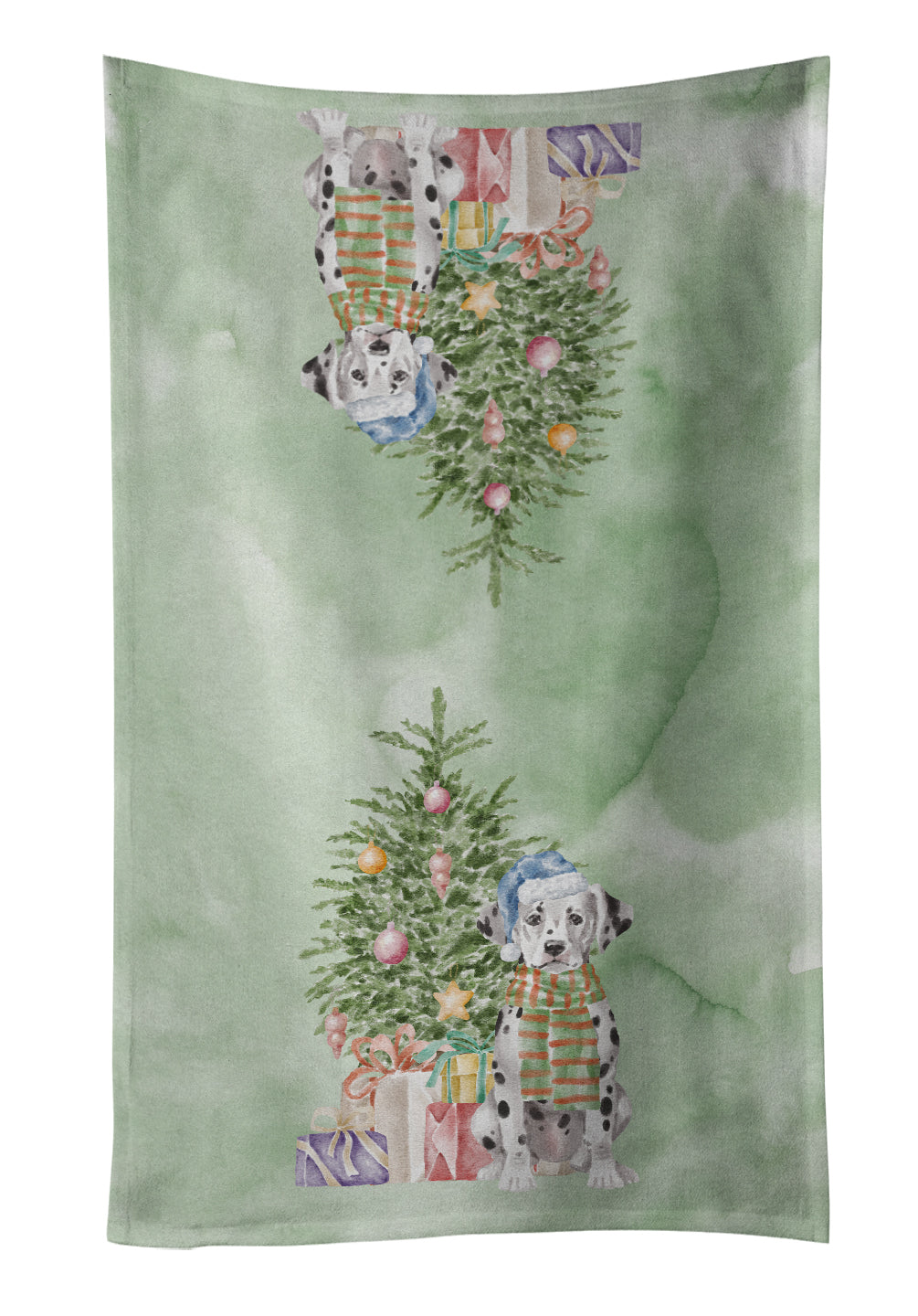 Buy this Christmas Dalmatian Puppy Kitchen Towel