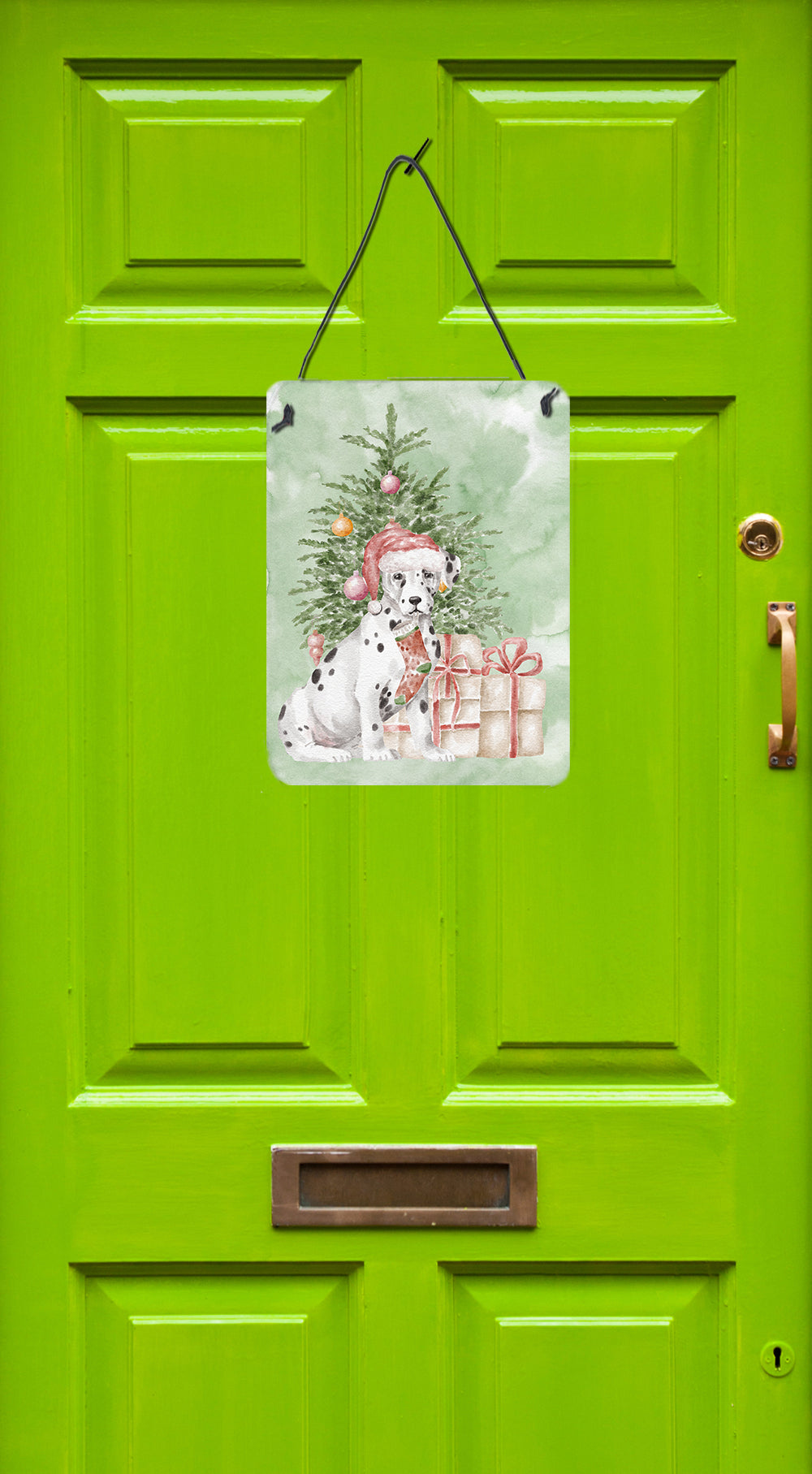 Christmas Dalmatian Wall or Door Hanging Prints - the-store.com