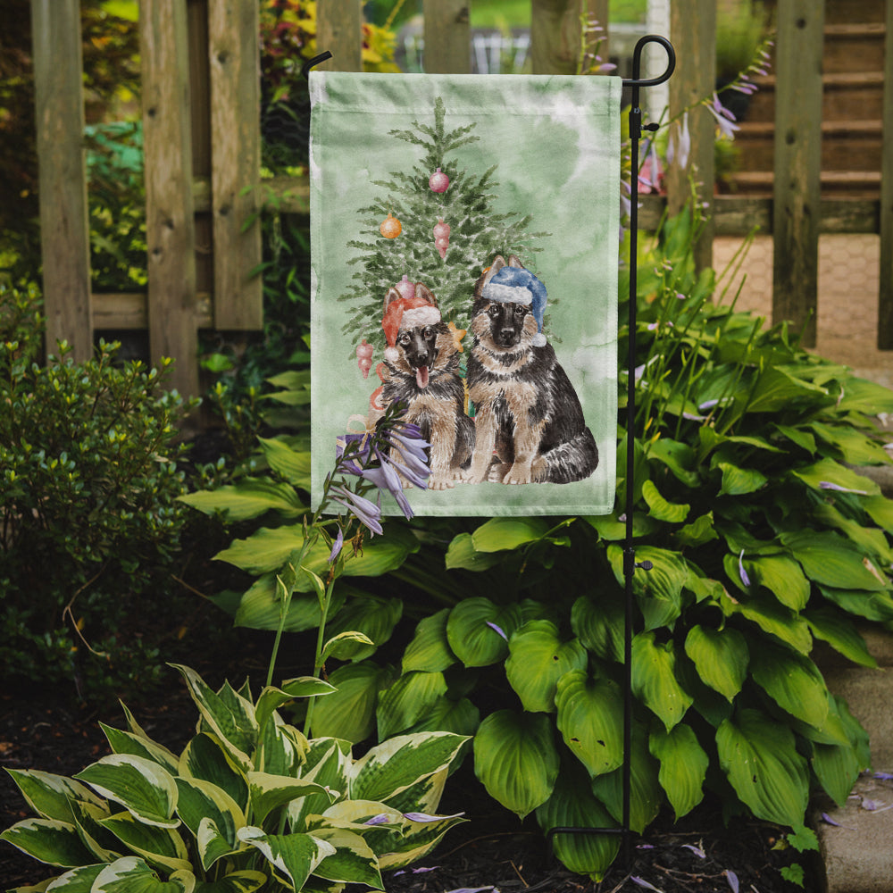Christmas German Shepherd Momma and Baby Flag Garden Size  the-store.com.