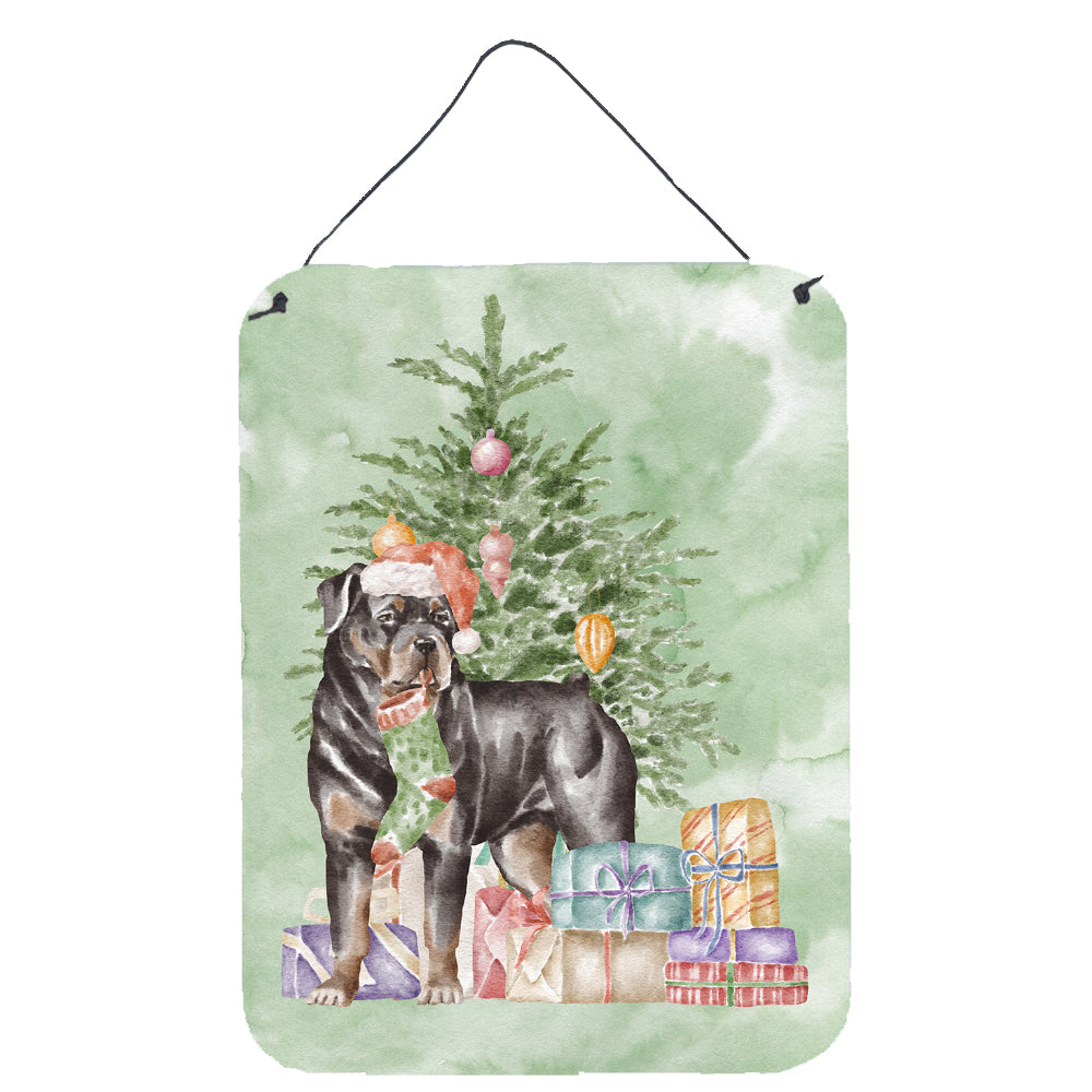 Buy this Christmas Rottweiler Wall or Door Hanging Prints