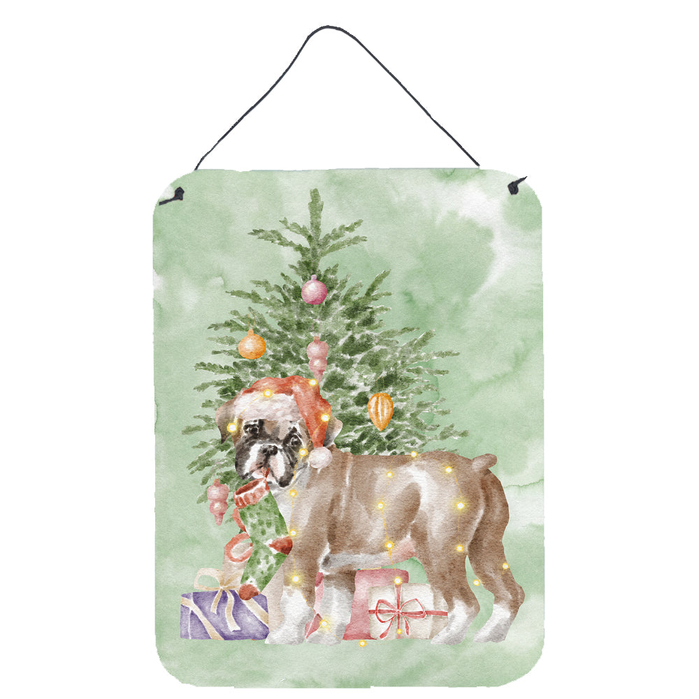 Buy this Christmas Boxer Puppy #2 Wall or Door Hanging Prints