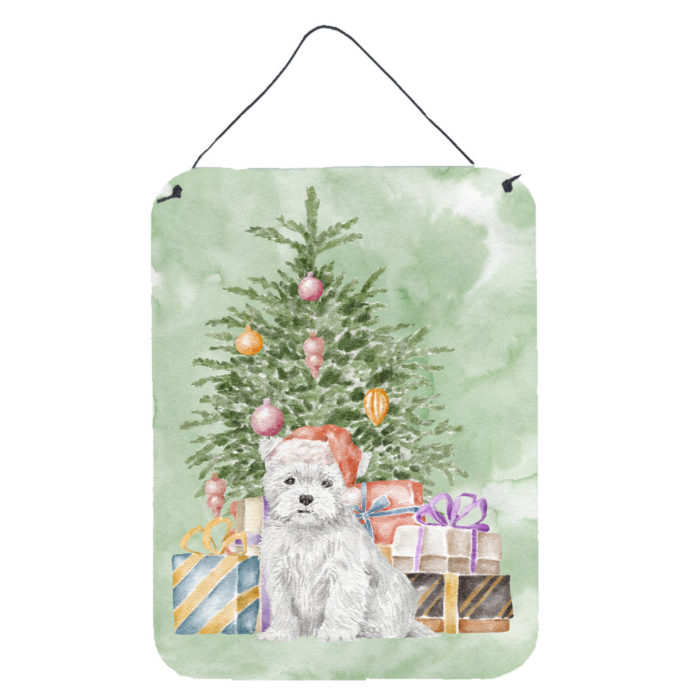 Buy this Christmas West Highland White Terrier Puppy Wall or Door Hanging Prints