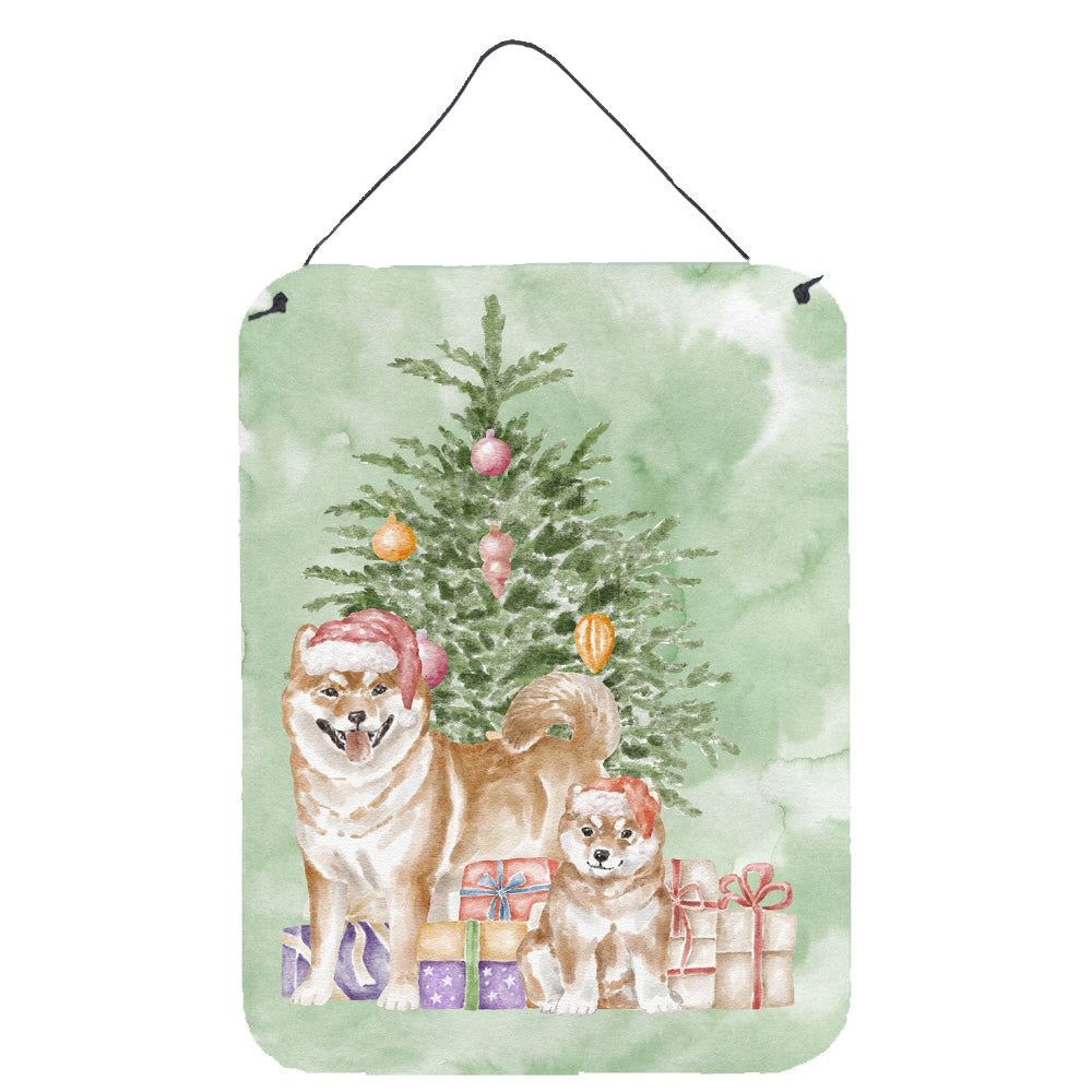 Buy this Christmas Shiba Inu Momma and Baby Wall or Door Hanging Prints