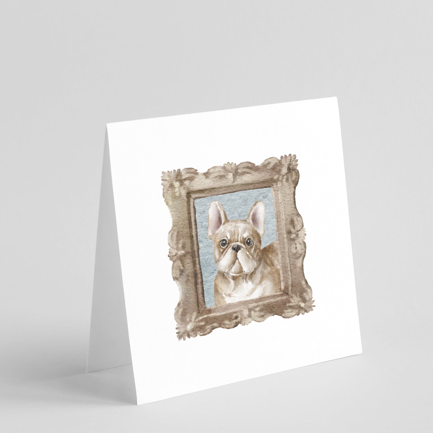 Buy this French Bulldog Fawn Square Greeting Cards and Envelopes Pack of 8