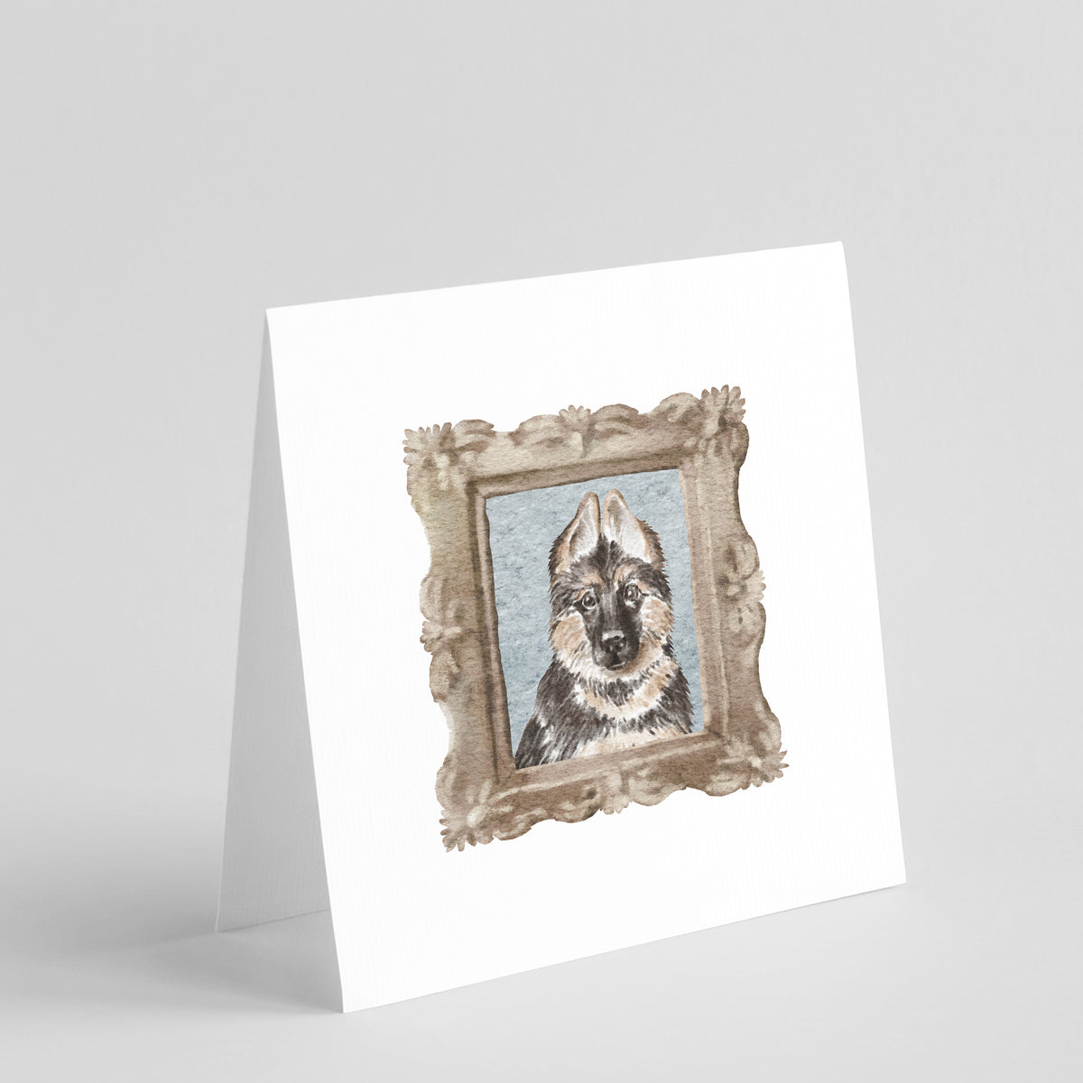 Buy this German Shepherd Puppy Square Greeting Cards and Envelopes Pack of 8