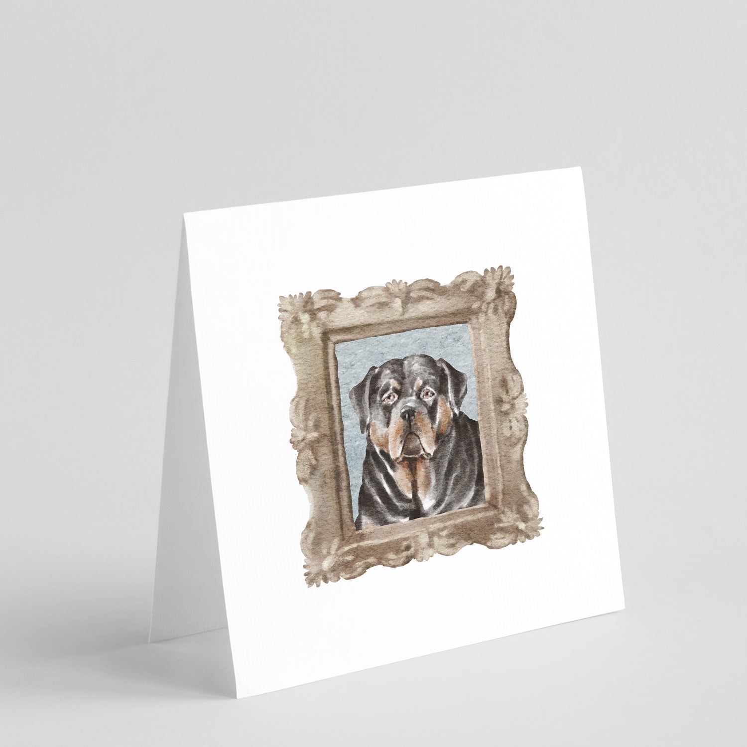 Buy this Rottweiler Front View Square Greeting Cards and Envelopes Pack of 8