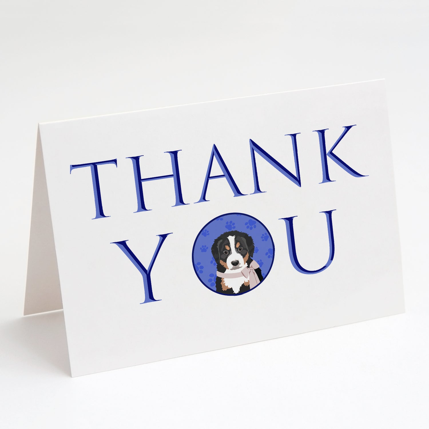Buy this Bernese Mountain Dog Puppy #1 Thank You Greeting Cards and Envelopes Pack of 8