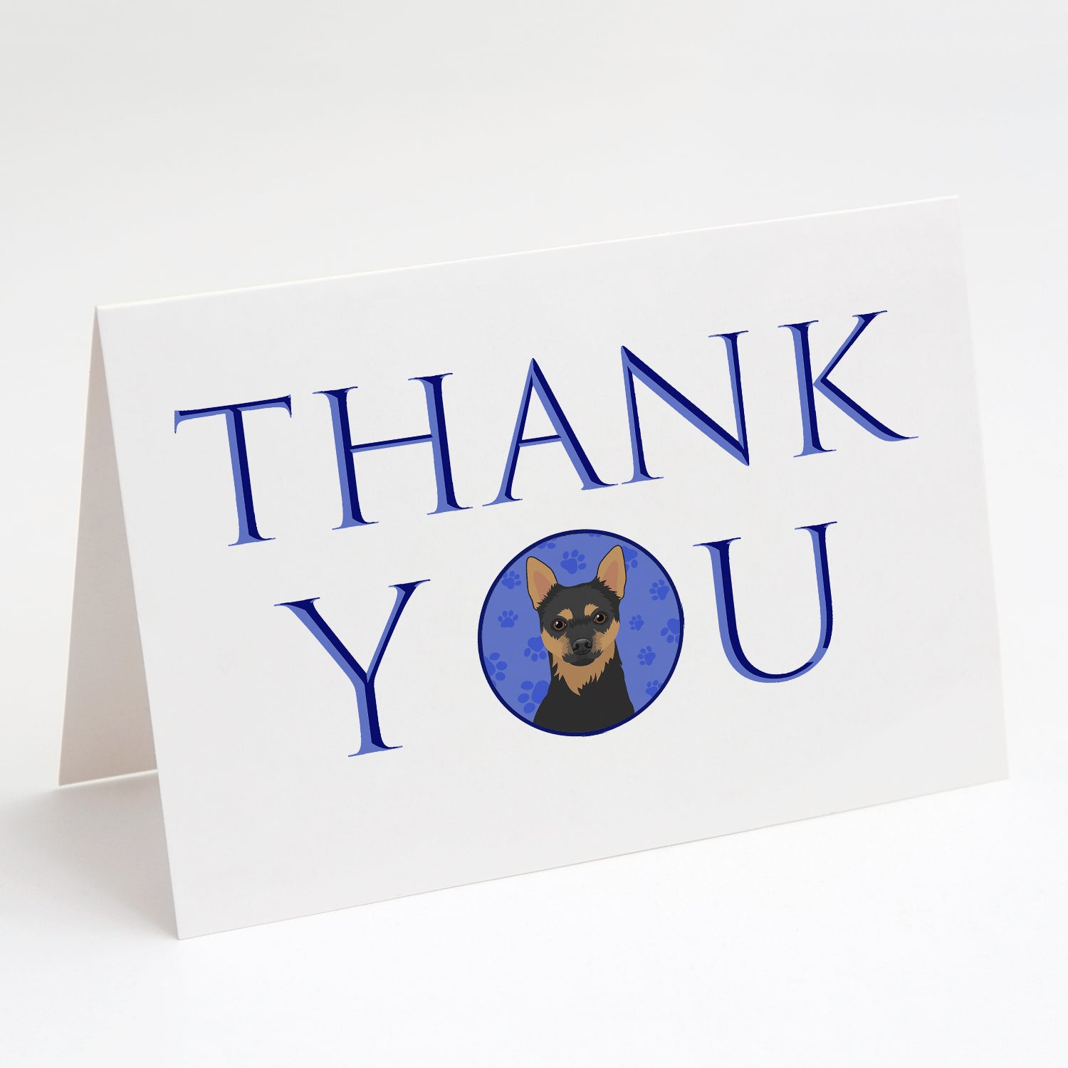Buy this Chihuahua Black and Tan #1 Thank You Greeting Cards and Envelopes Pack of 8