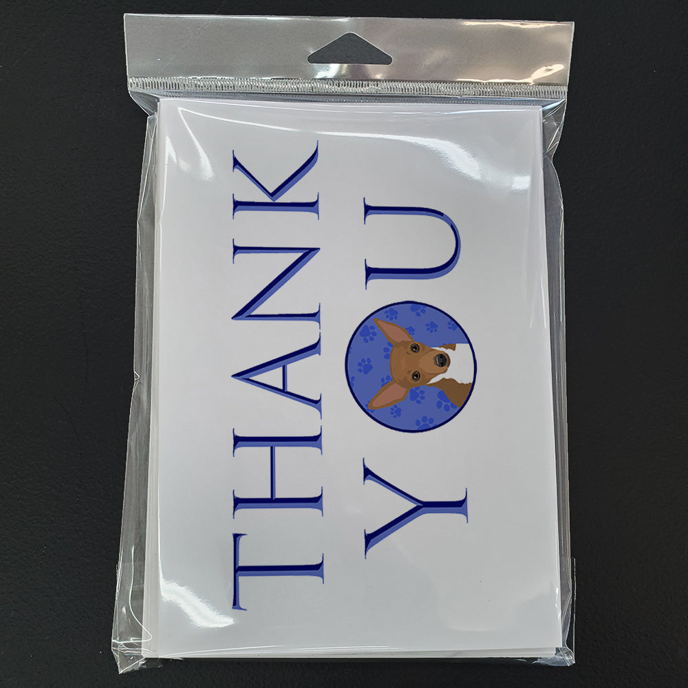 Chihuahua Chocolate and White #1 Thank You Greeting Cards and Envelopes Pack of 8 - the-store.com