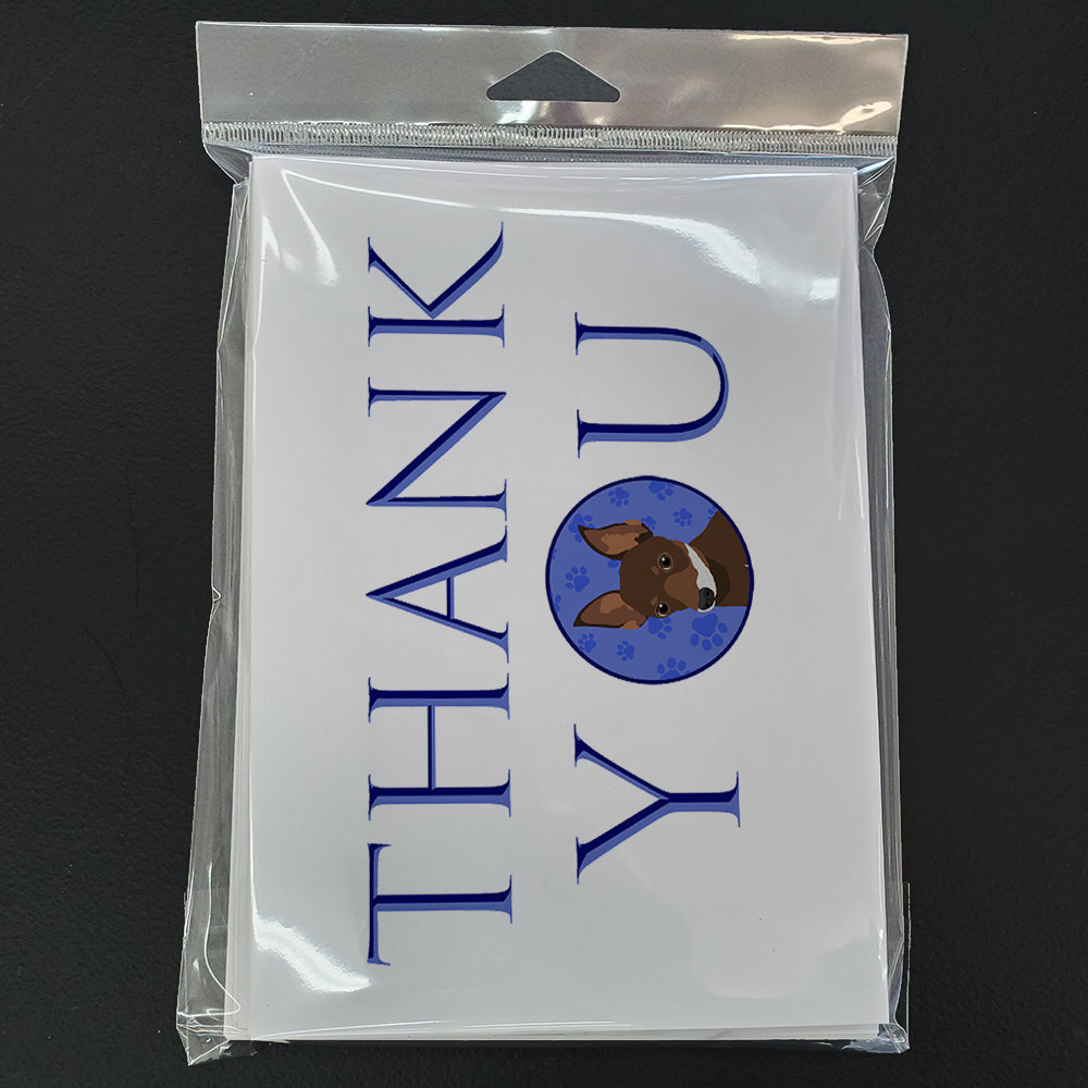 Chihuahua Chocolate and White #2 Thank You Greeting Cards and Envelopes Pack of 8 - the-store.com
