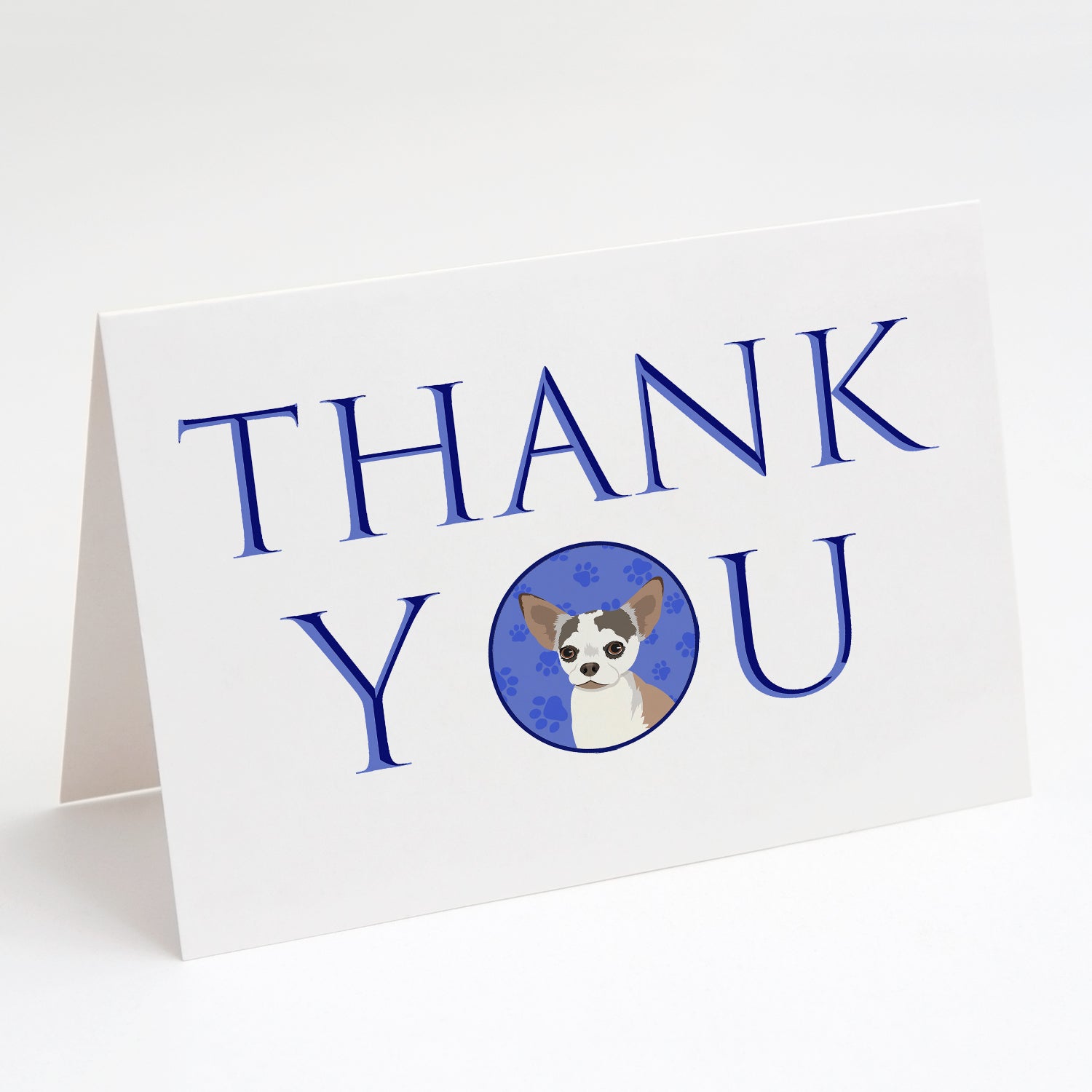 Buy this Chihuahua Merle Thank You Greeting Cards and Envelopes Pack of 8