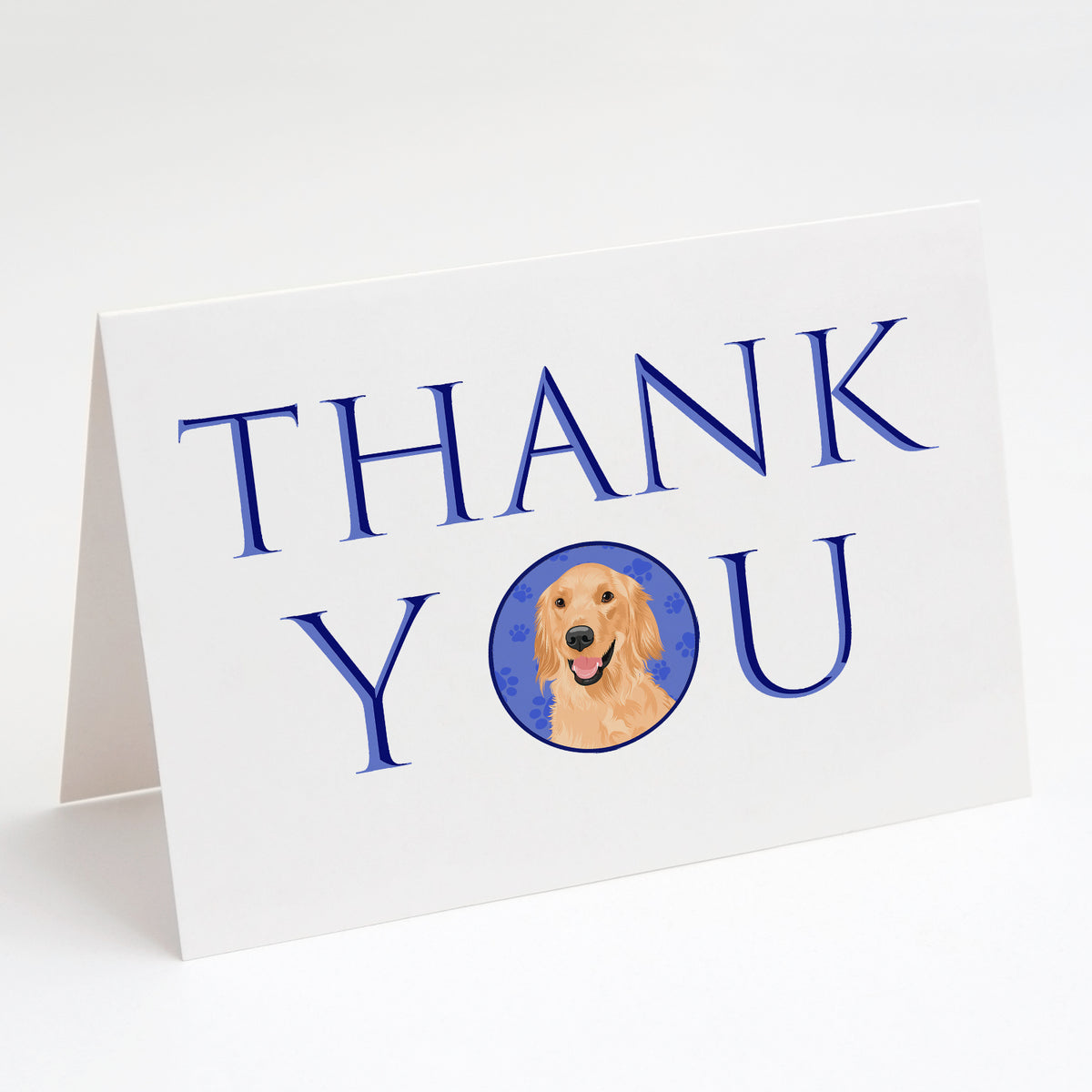 Buy this Golden Retriever Gold #1 Thank You Greeting Cards and Envelopes Pack of 8