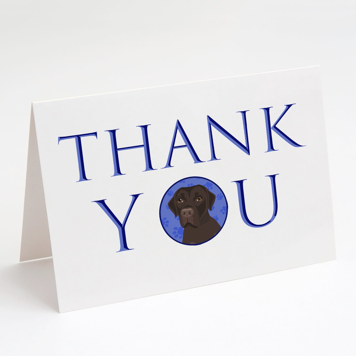 Buy this Labrador Retriever Chocolate #1 Thank You Greeting Cards and Envelopes Pack of 8