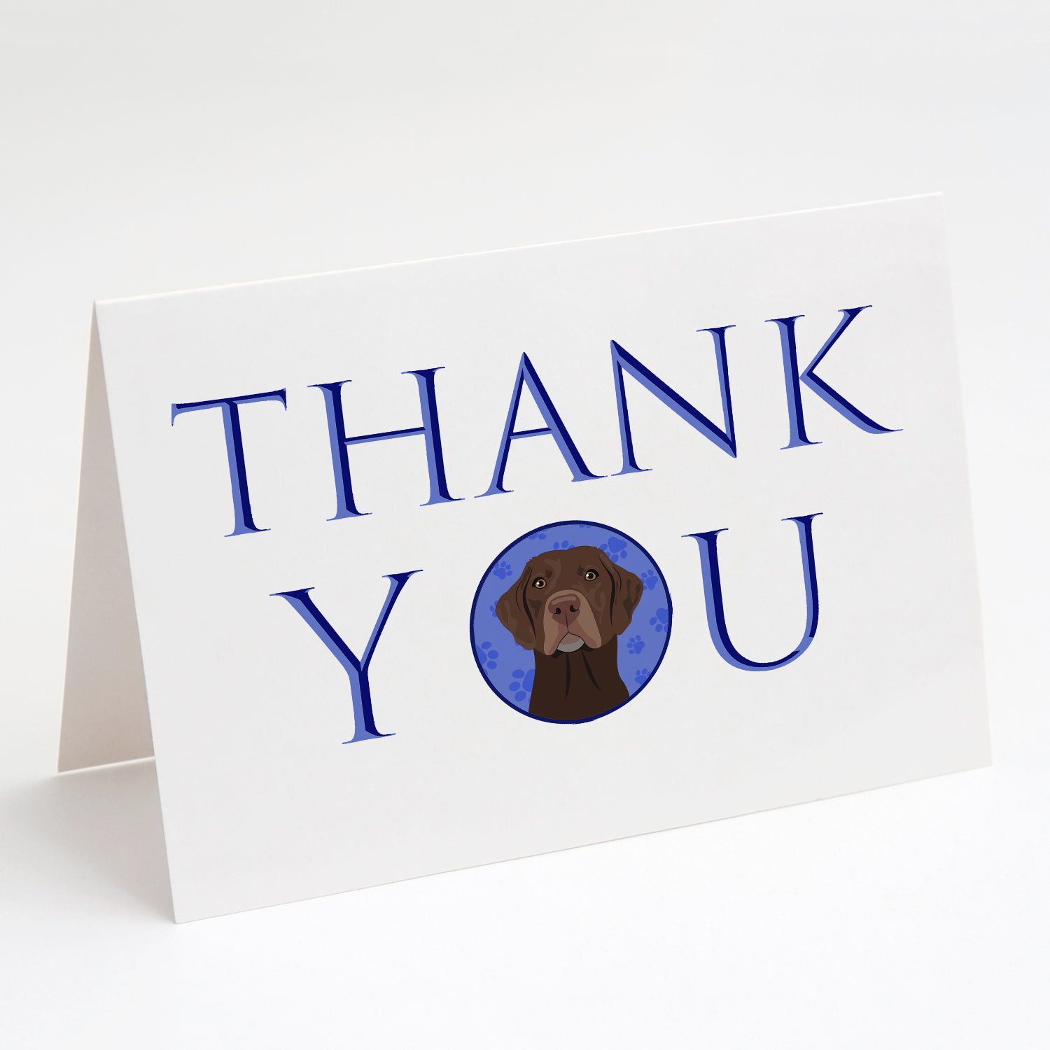 Buy this Labrador Retriever Chocolate #2 Thank You Greeting Cards and Envelopes Pack of 8