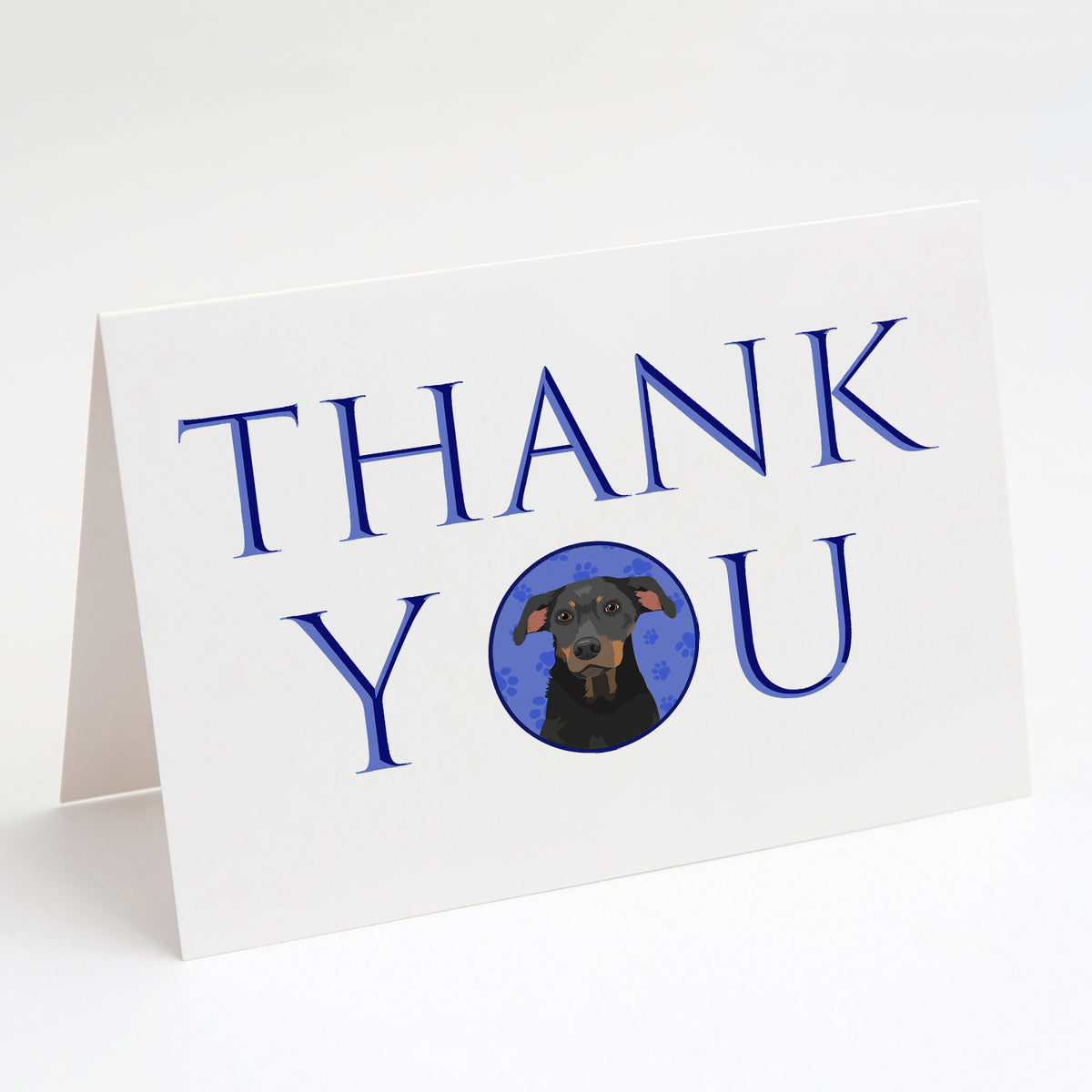 Buy this Rottweiler Black and Tan #5 Thank You Greeting Cards and Envelopes Pack of 8