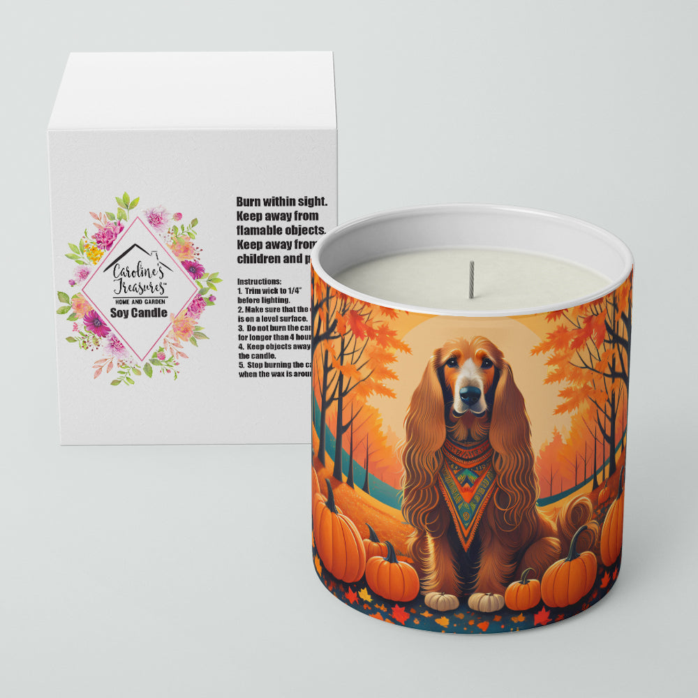 Afghan Hound Fall Decorative Soy Candle