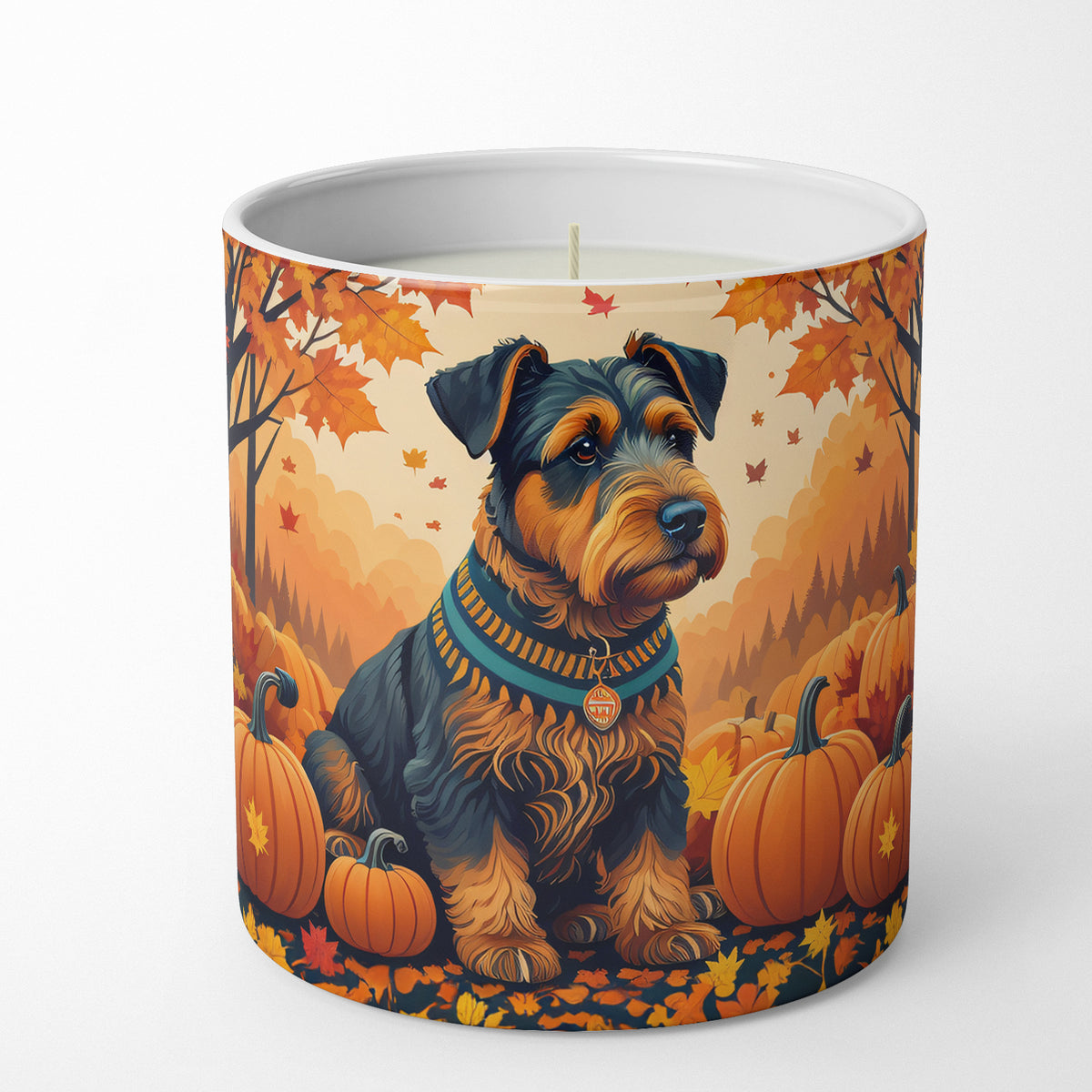 Buy this Airedale Terrier Fall Decorative Soy Candle