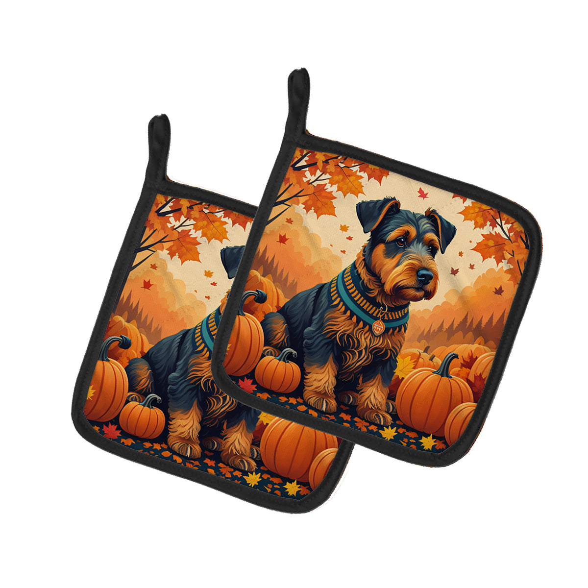 Buy this Airedale Terrier Fall Pair of Pot Holders