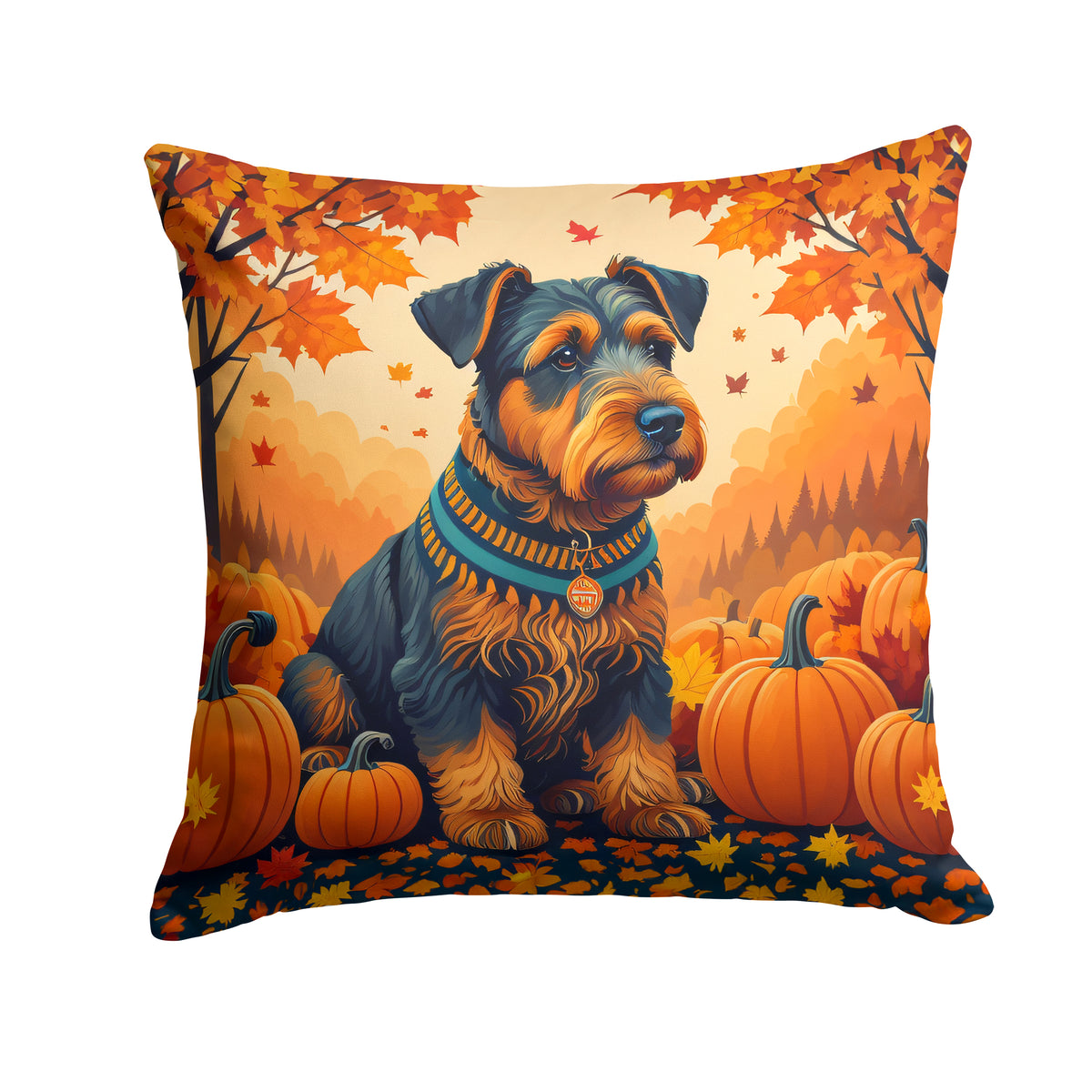 Buy this Airedale Terrier Fall Fabric Decorative Pillow